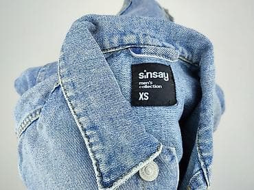 flared jeans sinsay: Sinsay, Męska kurtka jeansowa, rozmiar XS — 4