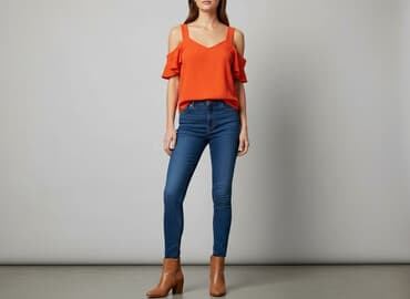 bluzki dla 70 latki: Topshop, Top damski, rozmiar L — 7