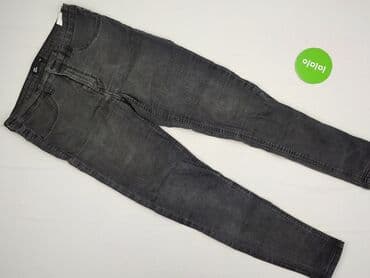 srebrne legginsy: Jeansy damskie, M — 2