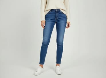 buty superdry: DENIM JEANS, Jeansy damskie, rozmiar M — 8
