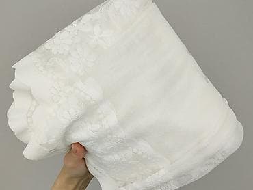 tapety darmowe: Biała firana żakardowa z gipiurą/koronkowym wzorem kwiatowym - — 6