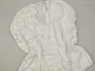 biała bluzka z dekoltem v: Women's blouse — 2