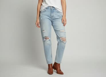 mom fit jeans women: Jeansy damskie, rozmiar M — 6