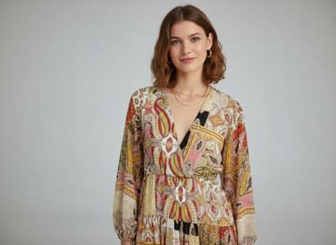 shein zolta sukienka: Shein, Sukienka damska, rozmiar M — 7