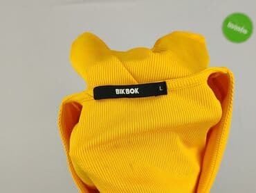 bluzka żółta w czarne paski: Bik Bok, Bluzka damska, rozmiar L — 4