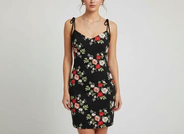 sukienka z haftowanymi kwiatami: Shein, Sukienka damska, rozmiar S — 6