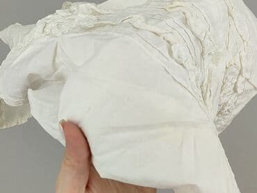 biała bluzka z dekoltem v: Women's blouse, size L — 6