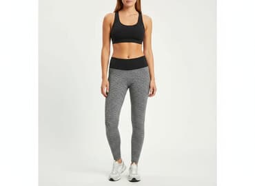 legginsy sportowe z wysokim stanem push up: H&M Sport, Legginsy Sportowe damskie, rozmiar M — 6