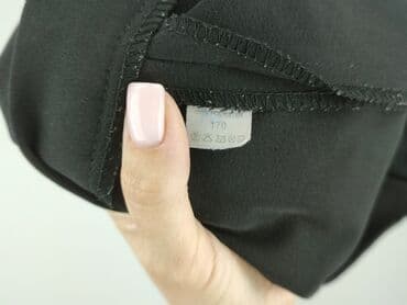 spodnie woskowane czarne: Material trousers, 15 years, 170, condition - Very good — 5