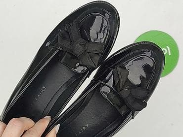 klapki łapy: Czarne lakierowane mokasyny damskie Jenny Fairy - Klasyczny fason — 4