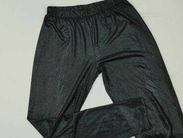 legginsy ciążowe skórzane: Legginsy Ze skóry ekologicznej damskie, rozmiar S — 1