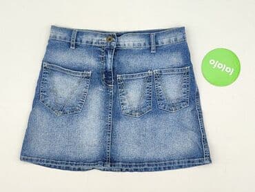 jeansy plus size wysoki stan: Spódnica damska, M — 2