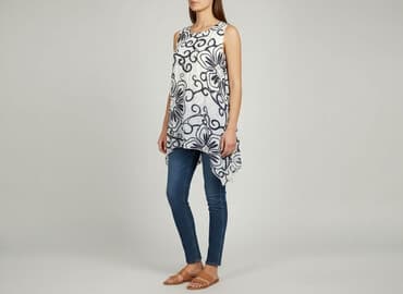 elegancka tunika plus size: Tunika damska, rozmiar One size — 1