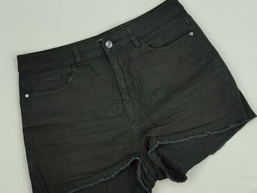 krótkie czarne spodenki z wysokim stanem: Beloved, Szorty damskie, rozmiar L — 1