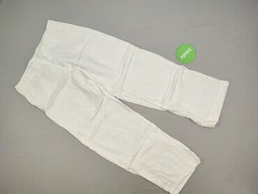 białe lniane spodnie zara: Spodnie materiałowe damskie, rozmiar M — 2