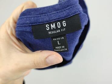 smog relaxed fit t shirt new yorker: SMOG, T-shirt for men, size L — 5