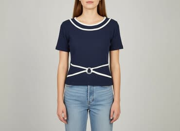 szorty z marynarka: Bluzka damska, rozmiar S — 6