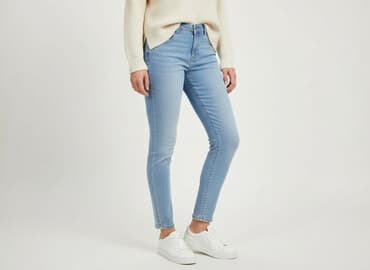 legginsy w prążki hm: H&M, Jeansy damskie, rozmiar S — 7