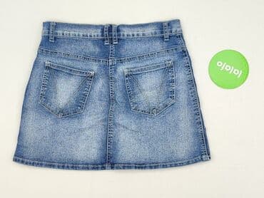 jeansy plus size wysoki stan: Spódnica damska, M — 3