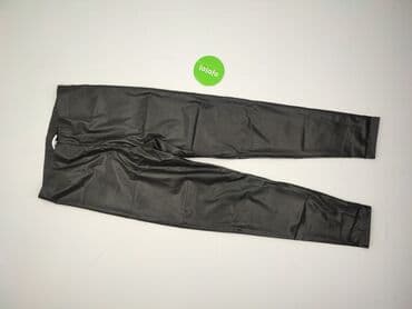 woskowane legginsy z wysokim stanem zara: H&M, Spodnie materiałowe damskie, rozmiar L — 2