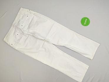 biale materialowe spodnie: Spodnie materiałowe damskie, rozmiar M — 3