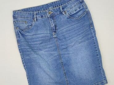 biała spódnice jeansowe: Yessica, Spódnica damska, rozmiar XL — 1