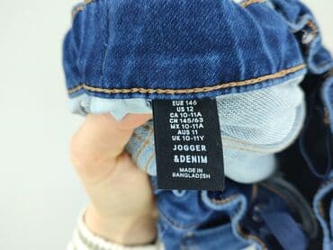 koszula w palmy dla chłopca: Spodnie jeansowe, H&M, 11 lat, 146, stan - Idealny — 4