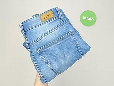modne jeansy: Bershka, Jeansy damskie, rozmiar S — 5