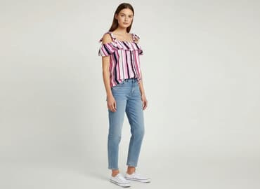 bluzka z odkrytym ramieniem allegro: Moodo, Bluzka damska, rozmiar XS — 7