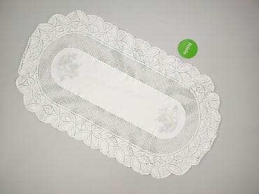 puchowa: Obrus 102 x 57, kolor - Biały, stan - Bardzo dobry — 3