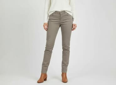 baggy grey jeans: Spodnie materiałowe damskie, rozmiar L — 7