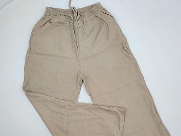 linen trousers pull and bear: Moda Italia, Spodnie materiałowe damskie, rozmiar S — 1