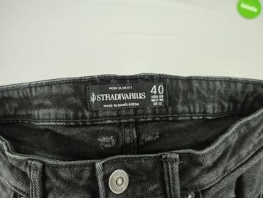 czarne spodnie damskie stradivarius: Stradivarius, Джинси жіночі, розмір L — 4
