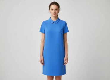 paznokcie do niebieskiej sukienki: Sukienka damska, rozmiar S — 5