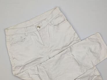 spodnie hello kitty białe: Spodnie materiałowe damskie, rozmiar M — 2