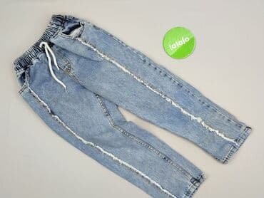 spodnie robocze: Spodnie jeansowe, 8 lat, 122/128, stan - Idealny — 2