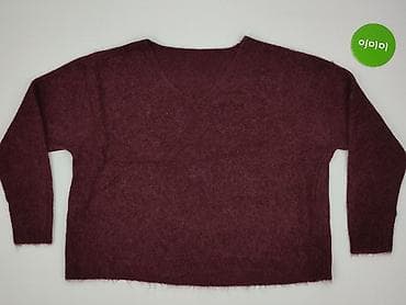 bordowy sweter: Sweter damski, rozmiar 5XL — 2