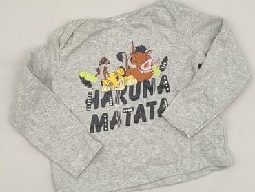 koszulka na 4 urodziny: Sweatshirt, Disney, 1.5-2 years, 86-92 cm, condition - Very good — 1