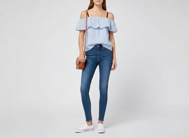 hm bluzki z krótkim rękawem: H&M Divided, Bluzka damska, rozmiar M — 6