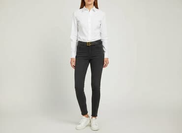 czarne jeansy dzwony: Jeansy damskie, rozmiar M — 6