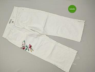 haftowane dżinsy: Zara, Jeansy damskie, rozmiar L — 2