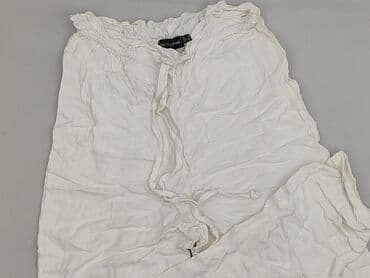 spodnie marszczone w pasie: PrettyLittleThing, Spodnie materiałowe damskie, S — 1