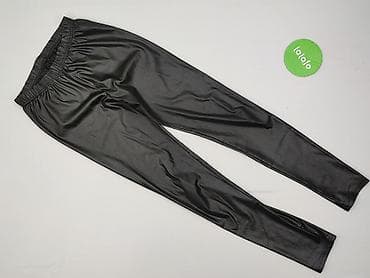legginsy plus size: Legginsy Ze skóry ekologicznej damskie, rozmiar S — 2