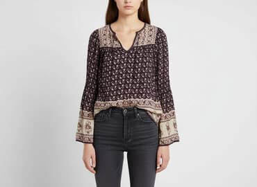 bluzki z dekoltem w łódkę zara: Zara, Bluzka damska, rozmiar XS — 1