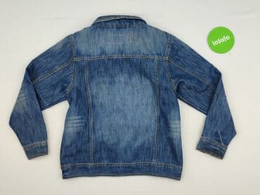 kurtka flek: Children's jeans jacket, 12 years, 146-152 cm, DenimCo, condition - Perfect — 3