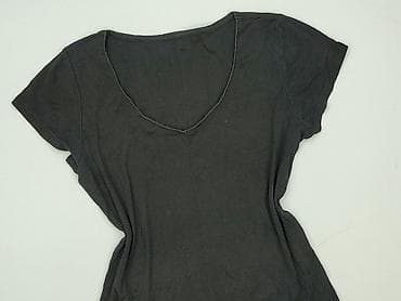 bluzki basic z dekoltem v: T-shirt damski, rozmiar S — 1