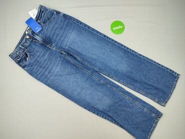 sinsay dżinsy z wysokim stanem: Denim, Jeansy damskie, rozmiar M — 10