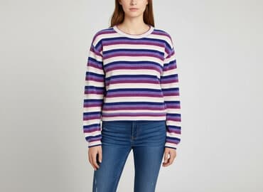 sweter w paski cropp: Cropp, Sweter damski, rozmiar M — 1