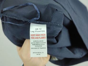 spodnie z wysokim stanem dla niskich: Papaya, Spodnie 3/4 damskie, L — 5