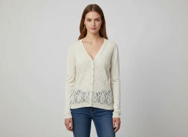 top z piórami mango: Mango, Kardigan damski, rozmiar M — 7